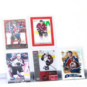 5 Joe Sakic Hockey Cards - Colorado Avalanche Superstar & Hall of Famer
